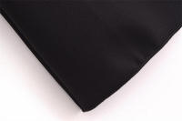 Vestido negro elegante de , elástico, sin espalda, escote asimétrico, sin tirantes, moda para mujer - details 7