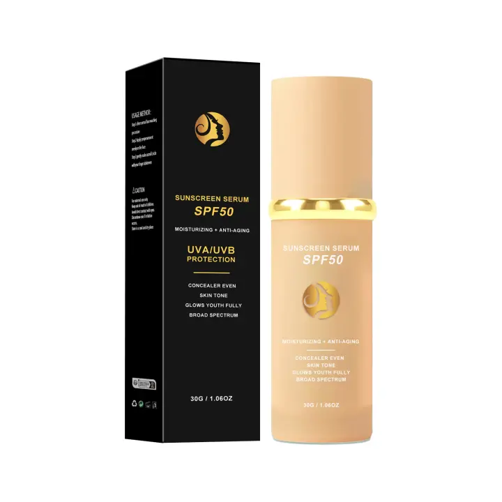 Base de maquillaje 4 en 1, protector solar SPF 50+, corrector hidratante líquido de larga duración, base impermeable, Maquillaje facial Natural - 1