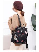 Mochila Multifuncional Antirrobo de Gran Capacidad Estilo Floral Correa de Hombro Arcuada - details 16