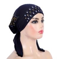 H089 turbante de moda hijab con lentejuelas doradas, pañuelo hijab musulmán, pañuelo islámico, sombrero amira, para colocar en la cabeza. - details 15