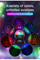 Proyector de bola de discoteca inalámbrico, LED, 7 modos de iluminación, reproductor de tarjeta TF, Altavoz Bluetooth para DJ, boda, fiesta, Bar, KTV - details 6