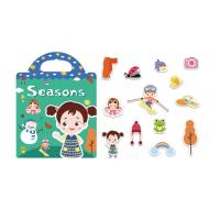 Libros educativos de pegatinas de gelatina, escena reutilizable impermeable, pegatinas silenciosas, juego a juego lavable, libro silencioso para niños para bricolaje - details 1
