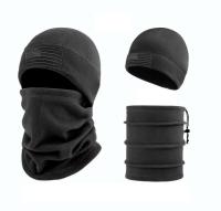 Conjunto táctico de gorro y pañuelo de lana Cubierta de cabeza para invierno, Gorro deportivo para bicicleta, Protector de cuello - details 5