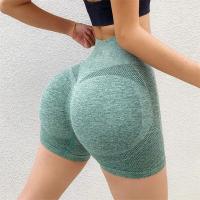 Pantalones Cortos de Yoga para Mujer Entrenamiento de Glúteos, Sin Costuras, Elásticos, Cintura Alta, Control de Barriga, Pantalones Fruncidos - details 2