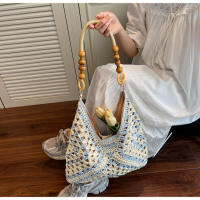 Popular Beach Vacation Nuevo bolso de hombro tejido versátil para mujer, bolso portátil. - details 16
