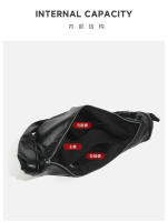 Bolso de bola de masa hervida de gran capacidad Retro negro para mujer, nuevo bolso bandolera de locomotora dulce y genial para Spice Girl, bolso versátil para las axilas - details 6