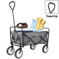 Carrito de Mano Plegable Ruedas de 360 °   Ideal para Jardín, Playa, Camping, Compras - details 0
