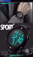 Reloj Deportivo de Lujo Premium Reloj Militar LED Impermeable Pulsera de Cuero - details 8