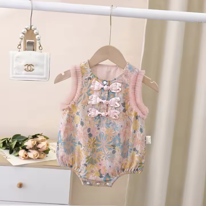Pijama De Verano De Pashmina Sin Mangas Para mujer, Ropa De gato Para Bebé, Hanbok De Estilo Chino, Ropa Envolvente - 1
