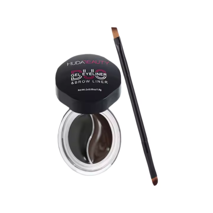 Crema de Cejas Impermeable de Alta Pigmentación Tinte de Ojos a Prueba de Sudor de Dos Colores - 1