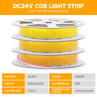 Tira de luces LED COB regulables lineales, cinta Flexible de 30MM, 24V, 1600LED/M, para decoración de habitación, 3000K, 4000K, 6000K, 1M, 3M, 5M - details 1