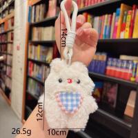 Lindo llavero de peluche de conejo, joyería pequeña, juguete de peluche, llavero de coche de regalo - details 0