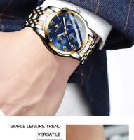 Reloj con fecha Reloj de cuarzo informal con correa de acero para hombre - details 4