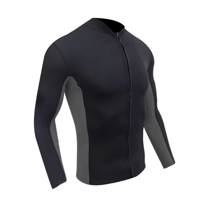 Top de neopreno de 2MM para hombre, traje de buceo dividido, chaqueta cálida para deportes acuáticos, natación, esnórquel, surf - 1