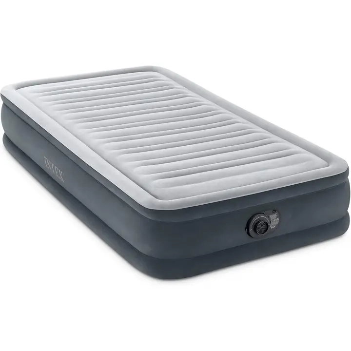 Colchón inflable de lujo, confort y felpa, soporta hasta 136 kg de peso - 1