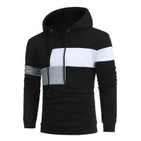 Suéter multicolor con costuras para hombre, Sudadera con capucha de color, moda de otoño e invierno, novedad de 2024 - details 2