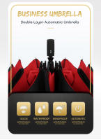 Paraguas inverso completamente automático, paraguas Manual de regalo reflectante para vehículo de negocios plegable grande a prueba de viento para hombres y mujeres - details 13