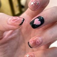Caja de 24 piezas uñas removibles estilo corto parches uñas postizas uñas tabletas - details 67