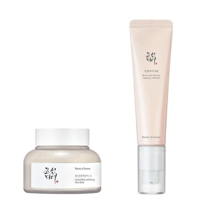 Beauty of Joseon Mascarilla iluminadora de arroz molido y miel, cuidado del sebo de poros, suero revitalizante para pieles sensibles y secas con niacinamida retinal - 1