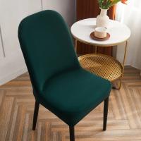 Fundas de felpa para sillas de comedor con respaldo curvo, fundas elásticas para sillas modernas, Protector de sillas para el hogar y la cocina - details 4