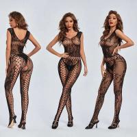 Body sexy a cuadros, entrepierna abierta para mujer, lencería sexy de malla, mono ajustado, medias, ropa erótica - details 15
