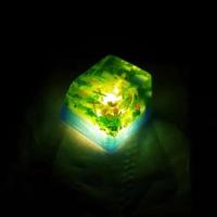 Teclado nical de resina hecho a mano, juego de teclas translúcidas personalizadas con escena natural creativa - details 4