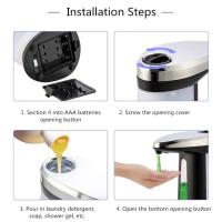 Dispensador automático de jabón líquido de 400ml, champú con sensor inteligente, dispensador sin contacto para cocina y baño, kit de accesorios - details 13