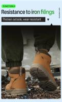 Botas de Trabajo de Seguridad Ligeras y Impermeables Punta de Acero Industrial Talla 48 - details 14