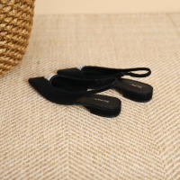 Zapatos planos con punta en punta y tira trasera poco profunda de nuevo estilo - details 15