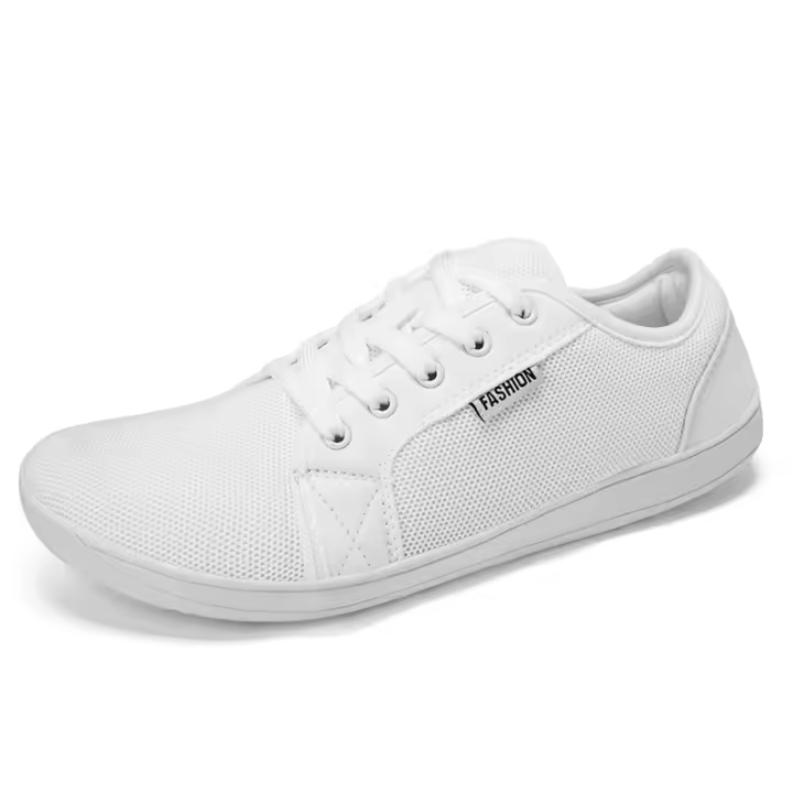 Zapatos anchos antideslizantes para hombre, calzado de punta ancha para exteriores, Zapatillas de malla informales, minimalista - 1