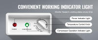 Congelador horizontal SucceBuy: capacidad de 12.8 pies cúbicos, 4 cestas extraíbles, ajuste de temperatura de 7 niveles, luz LED, 6 ruedas, tapa bloqueable para uso comercial y doméstico - details 3