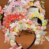 Tocado de flores con cabeza de Quanzhou, guirnalda de flores de estilo étnico, accesorios para el cabello, accesorios de fotografía - details 7