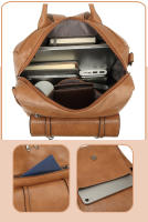 Bolso de Cuero Sintético para Mujer, Mochila de viaje, Bolso de Hombro - details 6