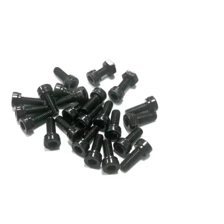 24 unids/lote bicicleta de montaña pedal de nailon accesorios de bicicleta tornillo antideslizante M3 * 8,0mm - 1