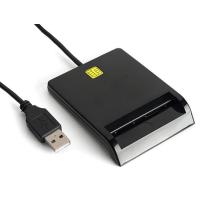 Lector - Lector electrónico de DNI, compatible con tarjeta inteligente o Smart Card, negro - details 0