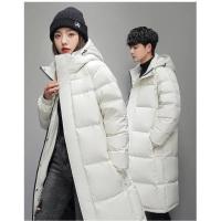 Chaqueta de plumón para hombre y mujer, abrigo largo hasta la rodilla cruzado, grueso, cálido, a la moda, para invierno, 2025 - details 1