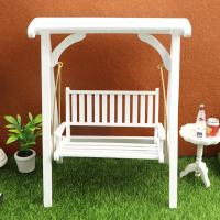 Muebles en miniatura para casa de muñecas, silla columpio, hamaca, juguete de decoración, muebles de jardín en miniatura - details 2