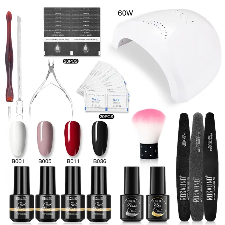 Rosalind juego de esmaltes para el cuidado de las uñas, Kit de barniz semipermanente, necesita Gel de pulido LED UV - 1