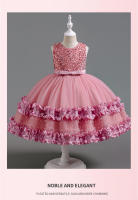 Vestido Formal de Tul Abullonado para Bebé Princesa de Encaje para Fiesta de Cumpleaños de Niña de las Flores Infantil - details 7