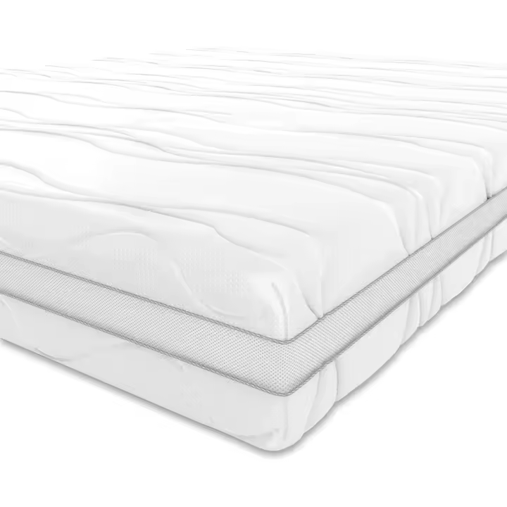 Colchón de Espuma Viscoelástica de Media Dureza 7 Zonas Differenciadas 90 x 200 x 20cm Blanco - 1