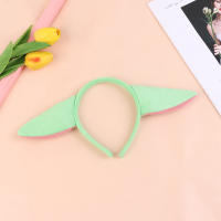 Headband De Peluche Baby Yoda Accesorio De Cabello Para Niñas Figura De Anime Alienígena Correa De Pelo Regalo De Dibujos Animados - details 1