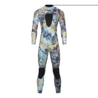 Traje de neopreno de 3MM de camuflaje de una pieza, traje de baño de manga larga de cuerpo completo, cálido, a prueba de frío, para buceo, natación, surf - details 8