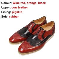 Nuevo estilo de moda capa de cuero vestido de fiesta para hombres zapatos Oxford hombres - details 11
