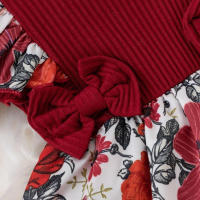 Vestido de verano para niña bebé, mono a rayas con lazo, vestido de algodón para recién nacido, ropa Floral, ropa para gatear - details 2