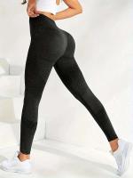 Leggings de yoga de cadera de 2 piezas para mujer, pantalones de elevación HP transpirables de cintura alta para hacer ejercicio - details 2