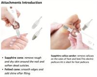 Kit de manicura y pedicura eléctrica, juego de taladro de uñas inalámbrico, 5 velocidades de limado de uñas, herramientas para uñas - details 7