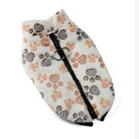 Ropa De Invierno Para Perros Pequeños Y Medianos Con Estampado De Manos En Terciopelo Suave Chaqueta Con Cierre De Cremallera Para Chihuahuas Y Yorkies - details 6