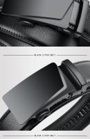 Cinturón de cuero genuino con hebilla automática para hombre, cinturón grande de gran tamaño, largo, 105, 130, 140, 150, 160, 170cm - details 7
