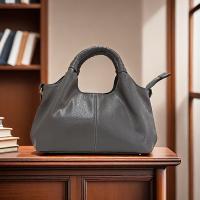 Bolso Elegante de Tote Gran Capacidad, Correa Ajustable, Cierre con Cremallera, Linedo de Poliéster, Pintado a la Edad Versátil para el Uso Diario, Negro/Marrón - details 1