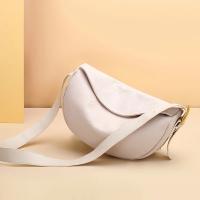 Bolso de hombro de piel auténtica para mujer, bandolera de piel de vaca con media luna, marca de lujo a la moda, 100% - details 13